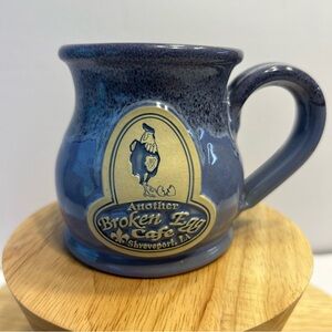 Broken Egg Cafe Shreveport, LA Louisiana Mug Purple Deneen Pottery 2013 USA